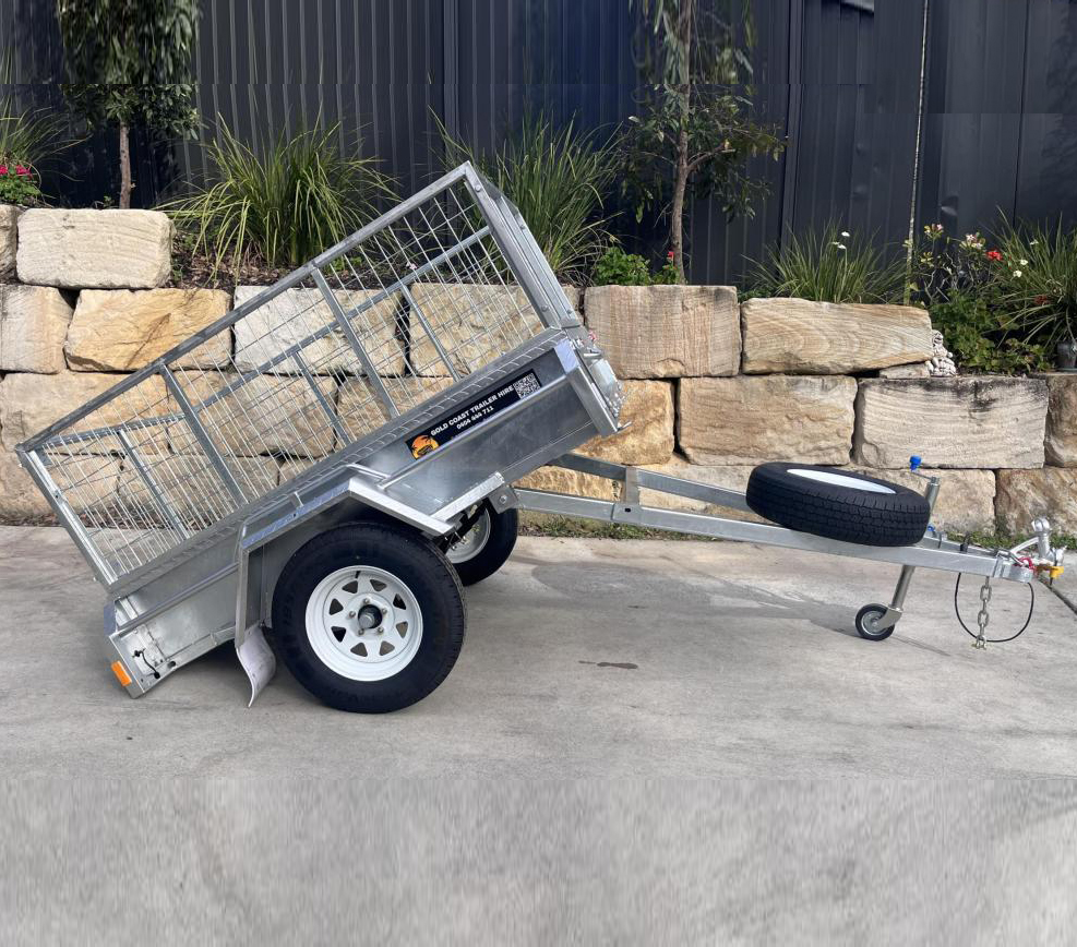 6 x 4 –  Tilt Trailer – 600mm Cage – ATM 750kg