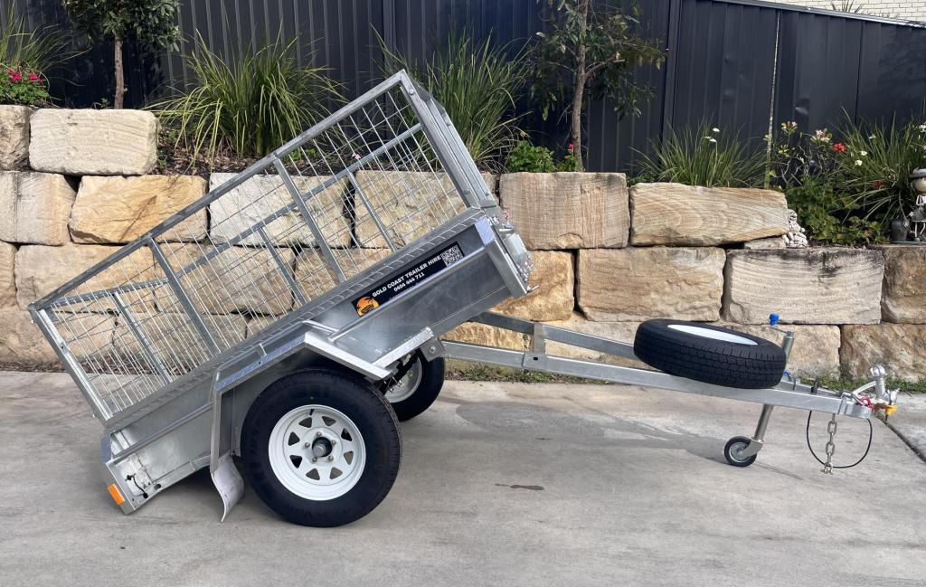 6 X 4 –  Tilt Trailer – 600mm Cage – ATM 750kg
